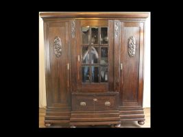 Jugenstil Bücherschrank