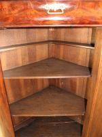 Eckschrank, Mahogoni