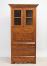 Pitchpine-Sekretär,  Biedermeier-Epoche um 1850