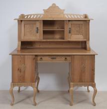 schreibtisch-mit-aufsatz-chippendale-kiefer-und-fichte-sr-3833