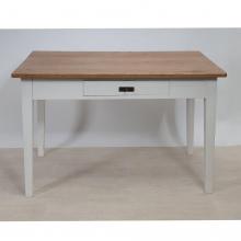 Tisch mit weissem Untergestell